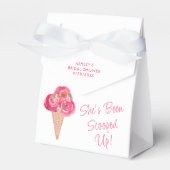 アイスをスクープされたブライダルシャワー フェイバーボックス (正面サイド)