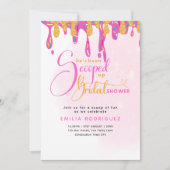 アイスをスクープされたブライダルシャワー 招待状 (正面)