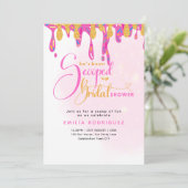 アイスをスクープされたブライダルシャワー 招待状 (スタンド正面)
