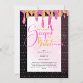 アイスをスクープされたブライダルシャワー 招待状 (裏面)