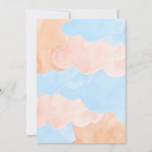 アイスをスクープされたブライダルシャワー 招待状 (裏面)