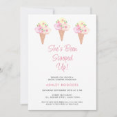 アイスをスクープされたブライダルシャワー 招待状 (正面)