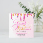 アイスをスクープされたブライダルシャワー 招待状 (スタンド正面)