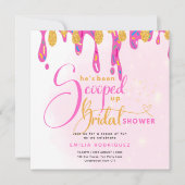 アイスをスクープされたブライダルシャワー 招待状 (正面)