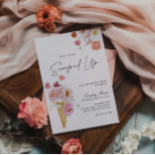 アイスをスクープされたブライダルシャワー 招待状