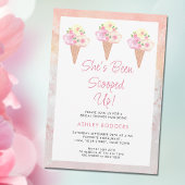 アイスをスクープされたブライダルシャワー 招待状