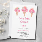 アイスをスクープされたブライダルシャワー 招待状