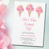 アイスをスクープされたブライダルシャワー 招待状