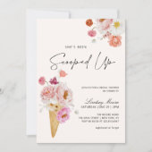 アイスをスクープされたブライダルシャワー 招待状 (正面)