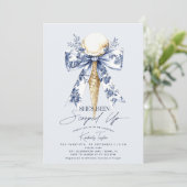 アイスをスクープされたブライダルシャワー 招待状 (スタンド正面)