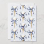 アイスをスクープされたブライダルシャワー 招待状 (裏面)