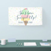 アイスをスクープされたブライダルシャワー 横断幕 (トレードショー)