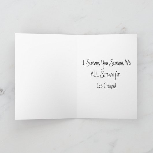 アイスを叫ぶ カード (内部)