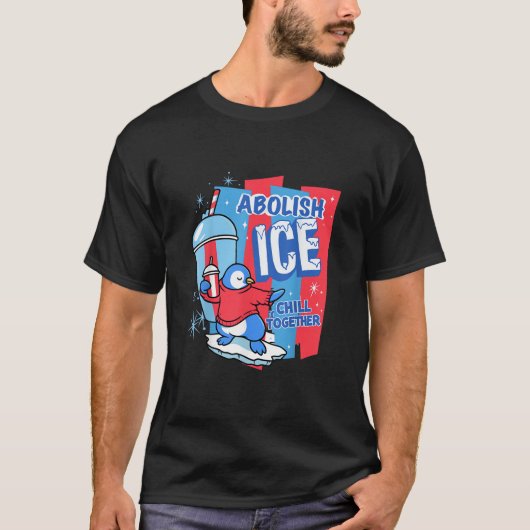 アイスを廃止せよ Tシャツ (正面)