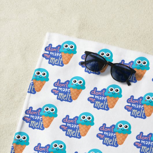 アイスを溶かさないでくれ ビーチタオル (インサイチュ)