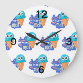 アイスを溶かさないでくれ ラージ壁時計 (正面)