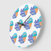 アイスを溶かさないでくれ ラージ壁時計 (傾斜)