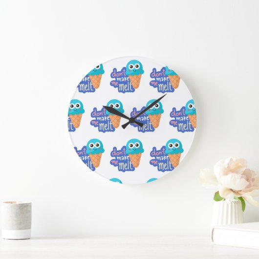 アイスを溶かさないでくれ ラージ壁時計 (ホーム)