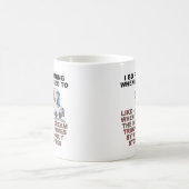 アイスを買うために走る面白いマグカップ コーヒーマグカップ (中央)