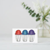 アイスイタリアンスノコーンかき氷食品スヌートーンビーチ 名刺 (スタンド正面)