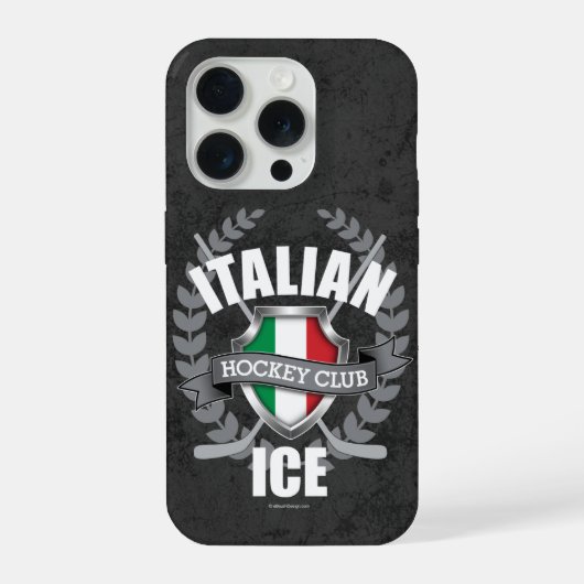 アイスイタリアンホッケー iPhoneケース (裏面)