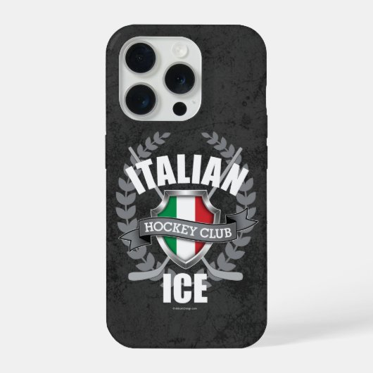 アイスイタリアンホッケー iPhoneケース (裏面)