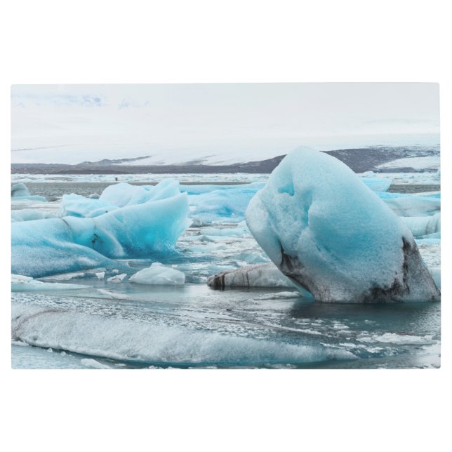 アイスイングレイシャルラグーンジョクルサロン メタルプリント (正面)