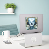 アイスウィッチ3ファンタジーSci-Fi シール (デスク上のノートパソコン)