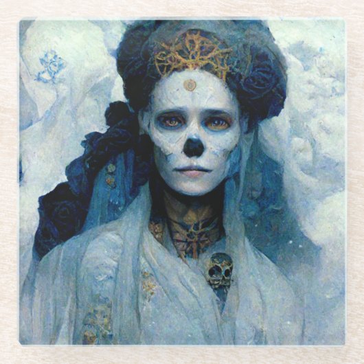 アイスウィッチ4ファンタジーSci-Fi ガラスコースター (正面)