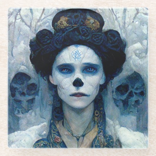 アイスウィッチ5ファンタジーSci-Fi ガラスコースター (正面)