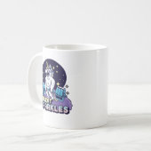 アイスウェットスパークルリフティングジおもしろいムトレーニングユニコーン コーヒーマグカップ (正面左)