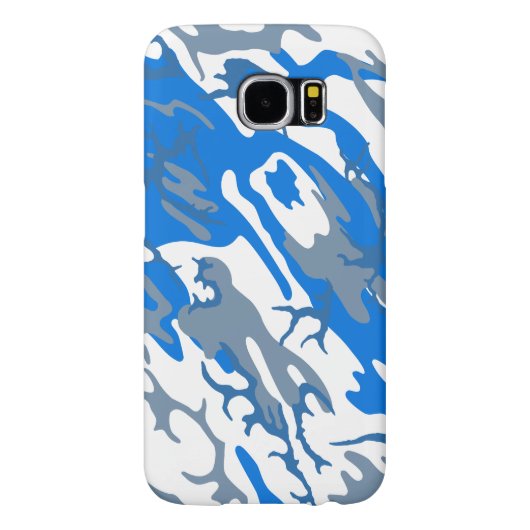 アイスウォーターブルー迷彩柄電話ケース Case-Mate iPhoneケース (裏面)