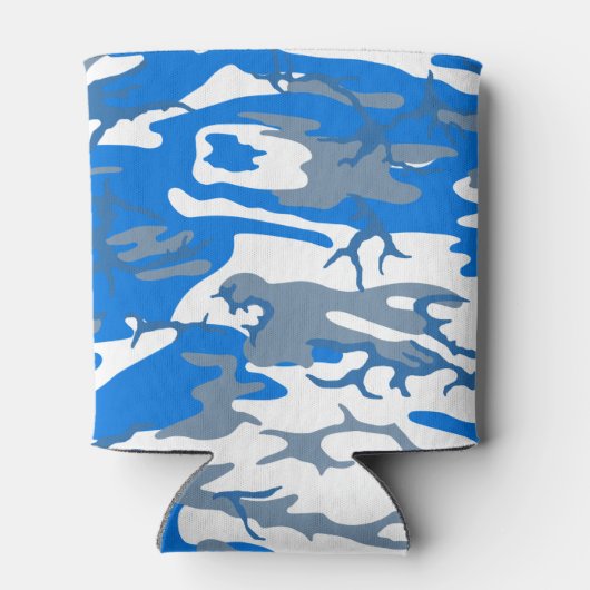 アイスウォーターブルー迷彩柄飲料コージー 缶クーラー (裏面)