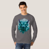 アイスウルフファンタジーロングスリーブ Tシャツ (正面フル)