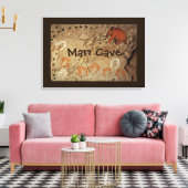 アイスエイジケーブアート キャンバスプリント (インサイチュ (リビング))