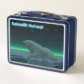 アイスエッジポーラクマ – グリーンランド メタルランチボックス (裏面)