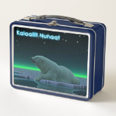 アイスエッジポーラクマ – グリーンランド メタルランチボックス (正面)