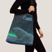 アイスエッジポーラベア – カナダ クロスボディバッグ (クローズアップ)