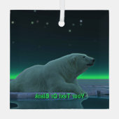 アイスエッジポーラベア ガラスオーナメント (裏面)