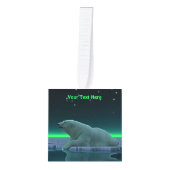 アイスエッジポーラベア キューブオーナメント (正面)