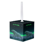 アイスエッジポーラベア キューブオーナメント (裏面アングル)