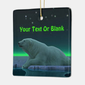 アイスエッジポーラベア セラミックオーナメント (左)