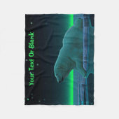 アイスエッジポーラベア フリースブランケット (正面)