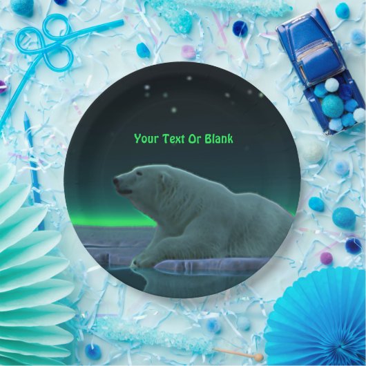 アイスエッジポーラベア ペーパープレート (パーティー)