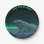 アイスエッジポーラベア ペーパープレート (正面)