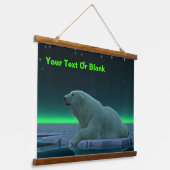 アイスエッジポーラベア 吊り下げ型タペストリー (傾斜あり)