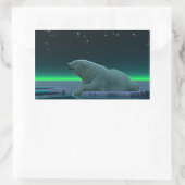 アイスエッジポーラベア 長方形シール (バッグ)