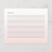 アイスエレガントクリームブライダルシャワーレシピカード (裏面)