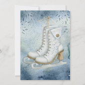 アイスエレガントスケートで滑る誕生日パーティー 招待状 (裏面)