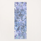 アイスエレガントブルーのモザイク ヨガマット (正面)